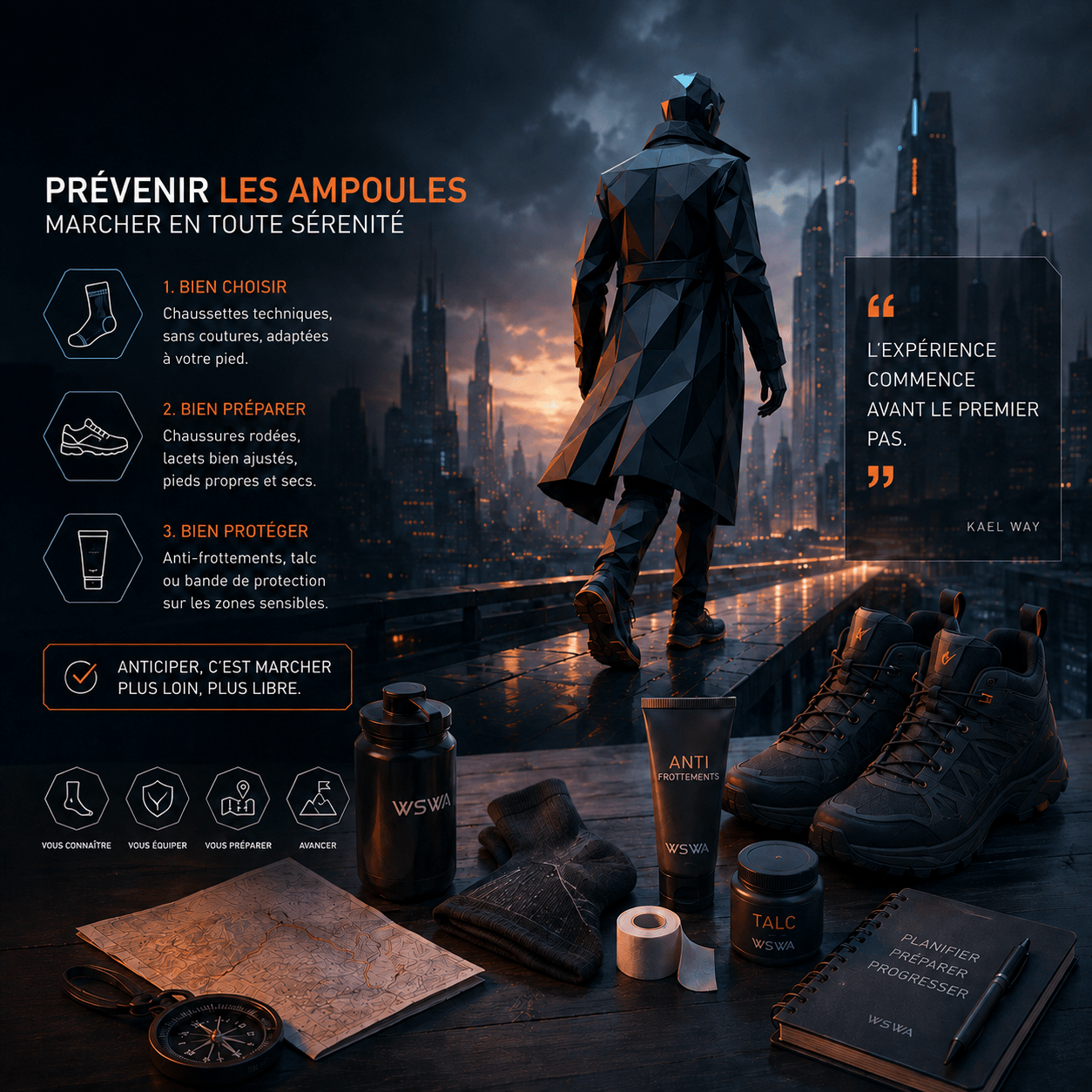 Comment éviter les ampoules pendant une marche longue ?